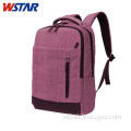 Canvas Material Colorful Waterproof Notebook Backpack For Teenage Girls